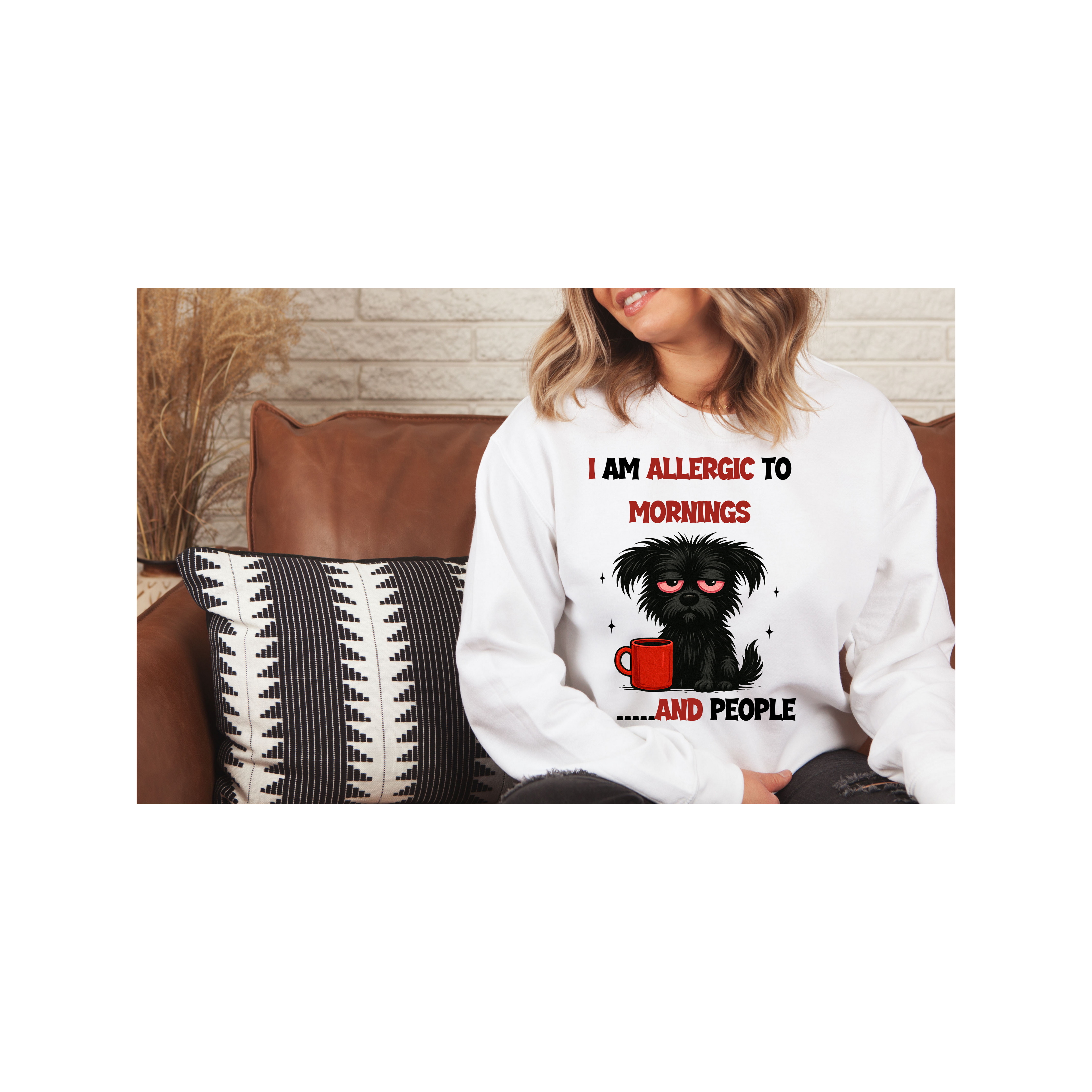 Funny Allergy Unisex Sweatshirt, Allergy Awareness Jumper, Humorous Allergic Reaction Pullover, Gag Gift Crewneck, Sarcastic Allergen Top