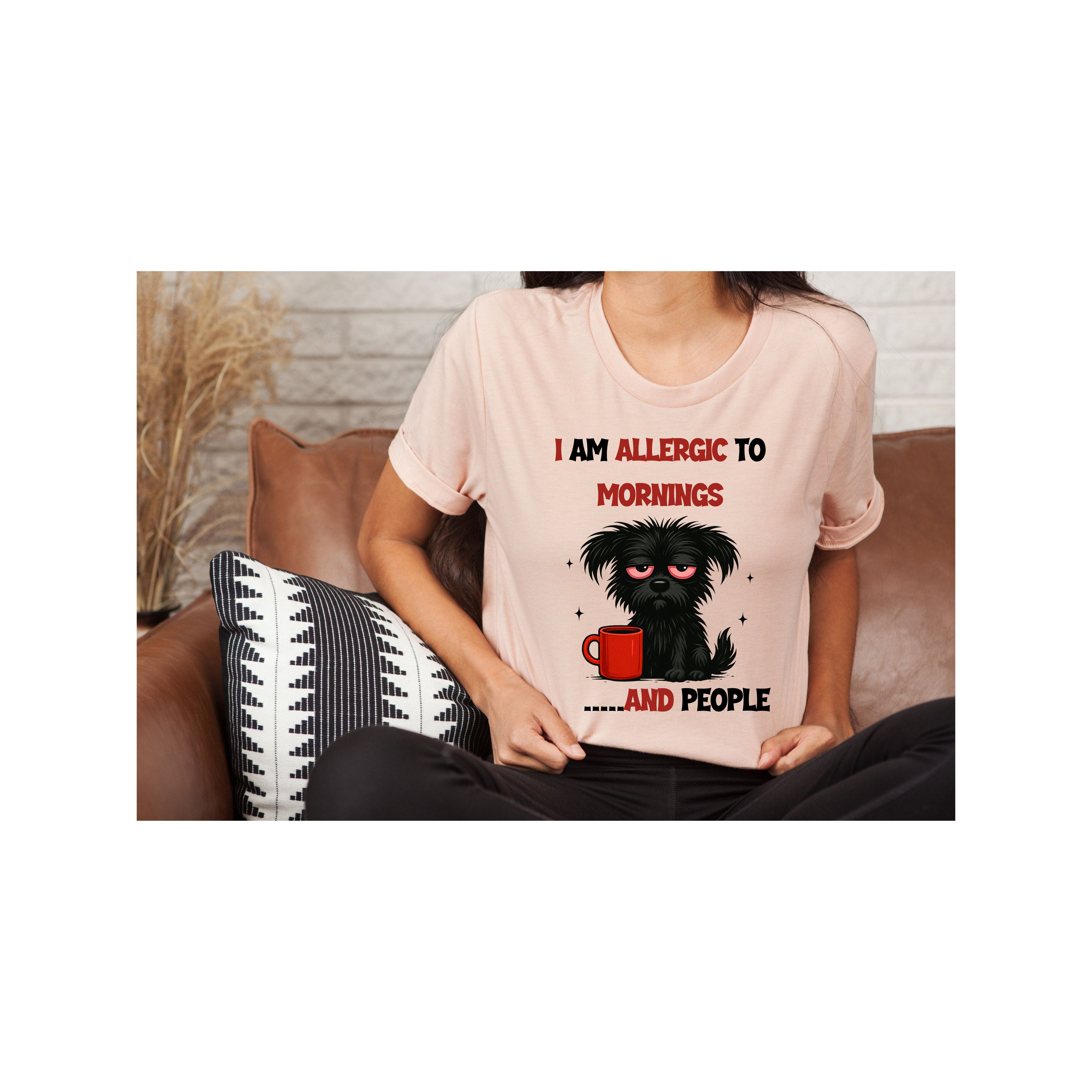 Funny Allergy Humor Unisex Softstyle T-Shirt - Cute Sarcastic Tee, Allergies Gift, Allergic Reaction Shirt, Hilarious Joke Top, Witty