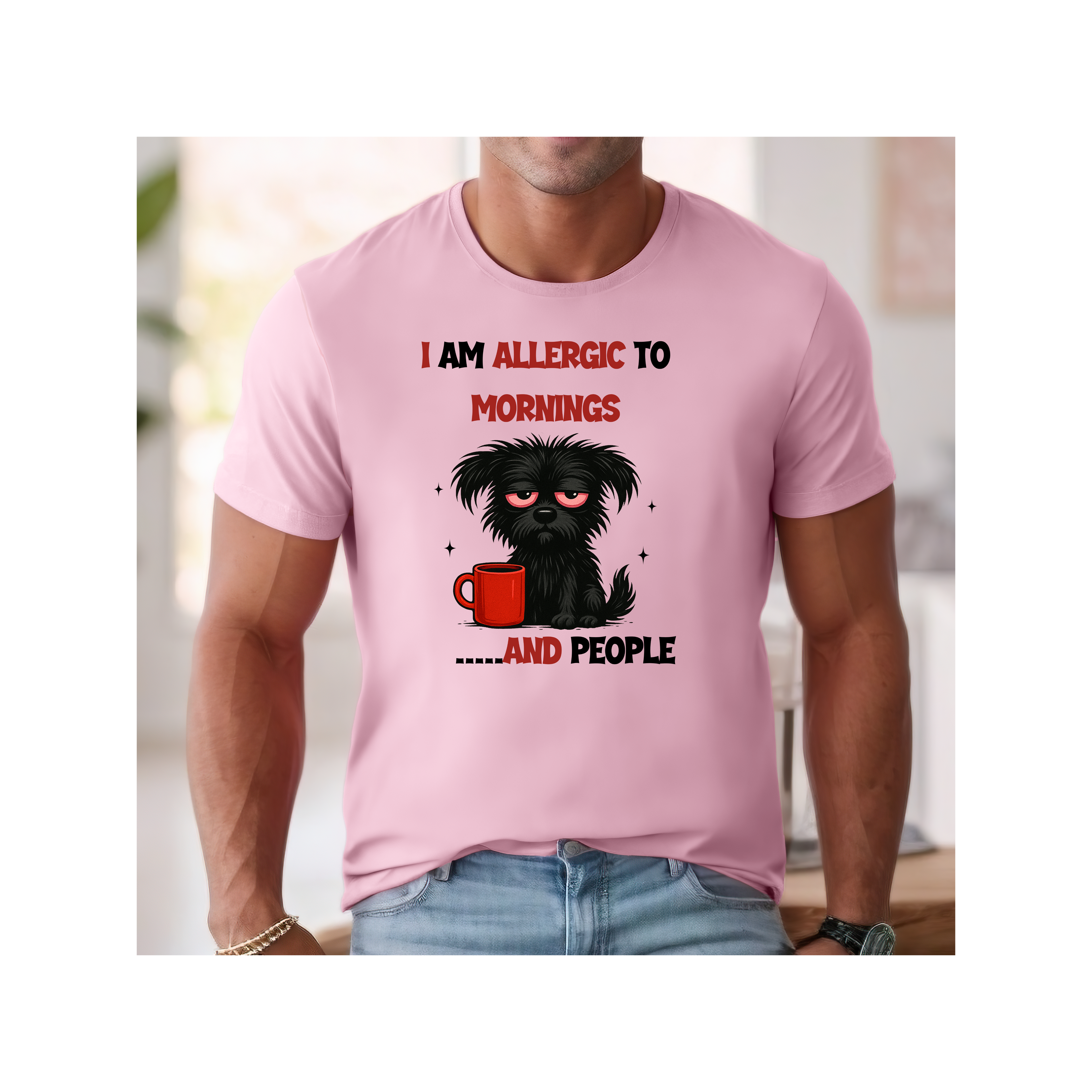 Funny Allergy Humor Unisex Softstyle T-Shirt - Cute Sarcastic Tee, Allergies Gift, Allergic Reaction Shirt, Hilarious Joke Top, Witty
