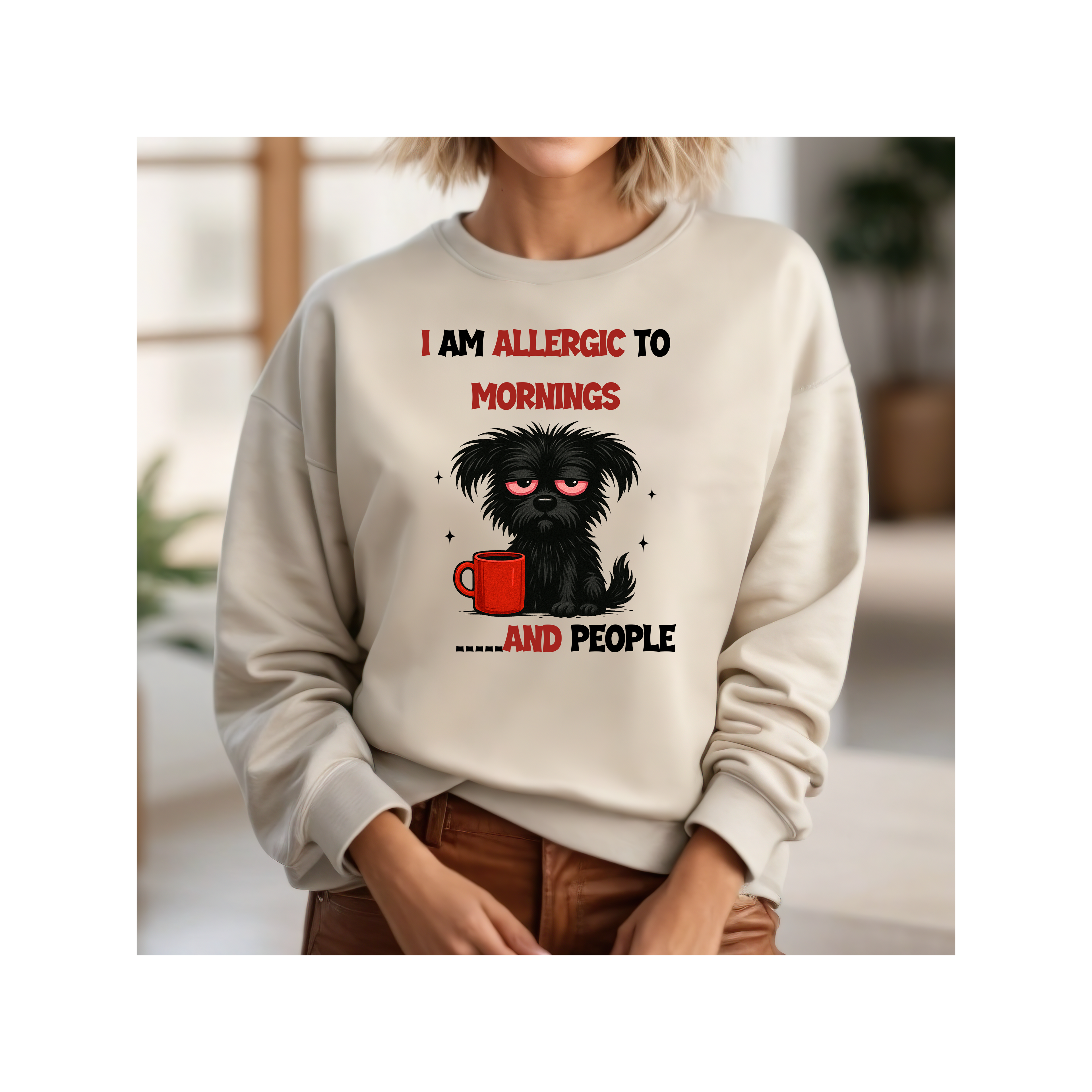 Funny Allergy Unisex Sweatshirt, Allergy Awareness Jumper, Humorous Allergic Reaction Pullover, Gag Gift Crewneck, Sarcastic Allergen Top