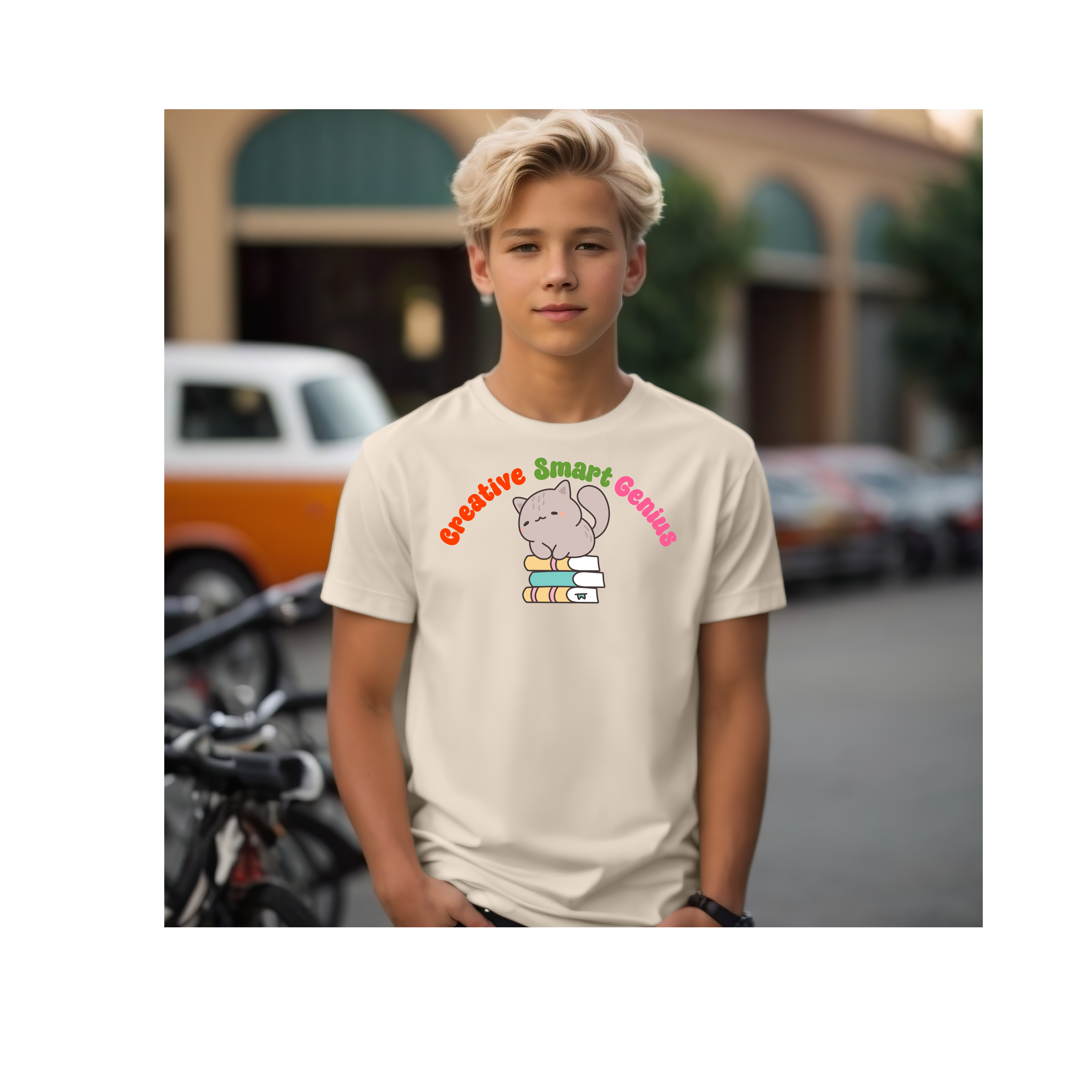 Creative Smart Genius Kids Tee, Fun Children’s T-Shirt, Ideal Gift for Creative Kids, School Spirit Wear, Educational Gift Idea