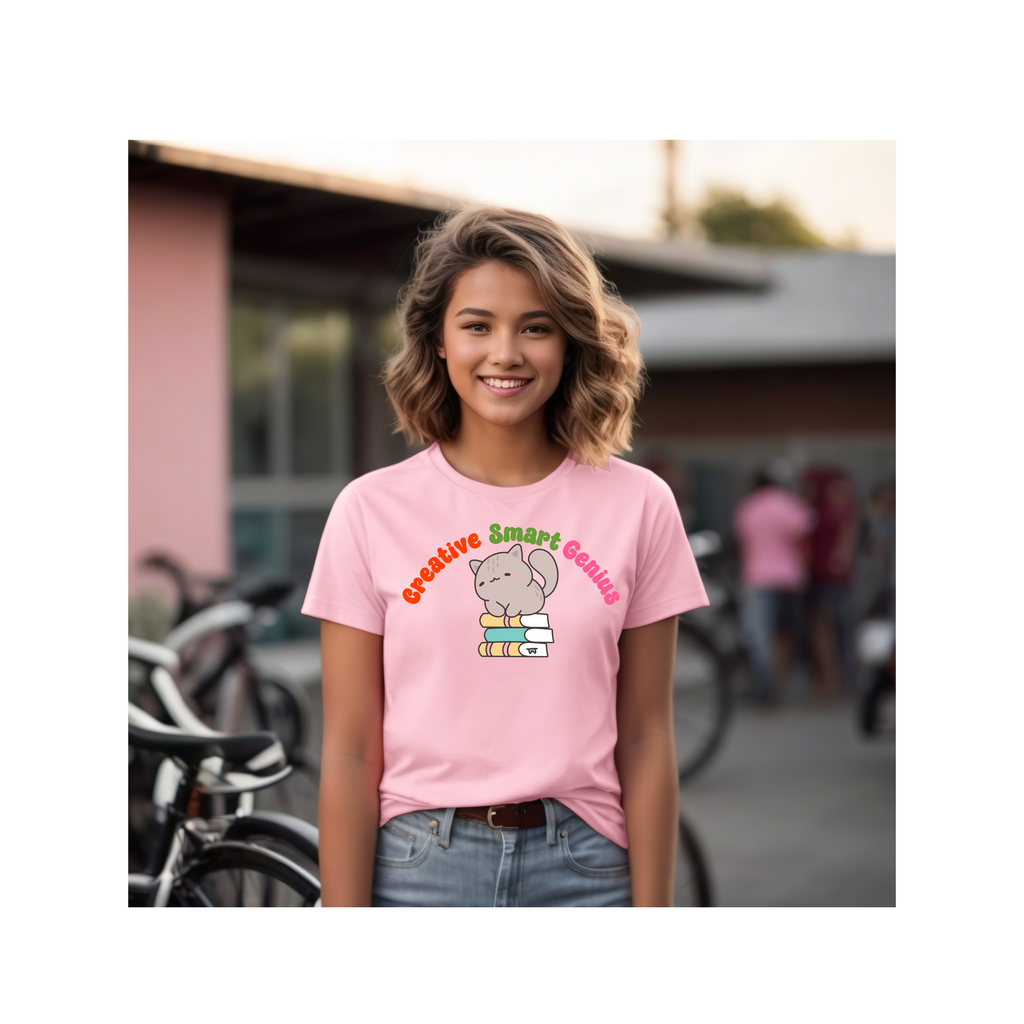 Creative Smart Genius Kids Tee, Fun Children’s T-Shirt, Ideal Gift for Creative Kids, School Spirit Wear, Educational Gift Idea