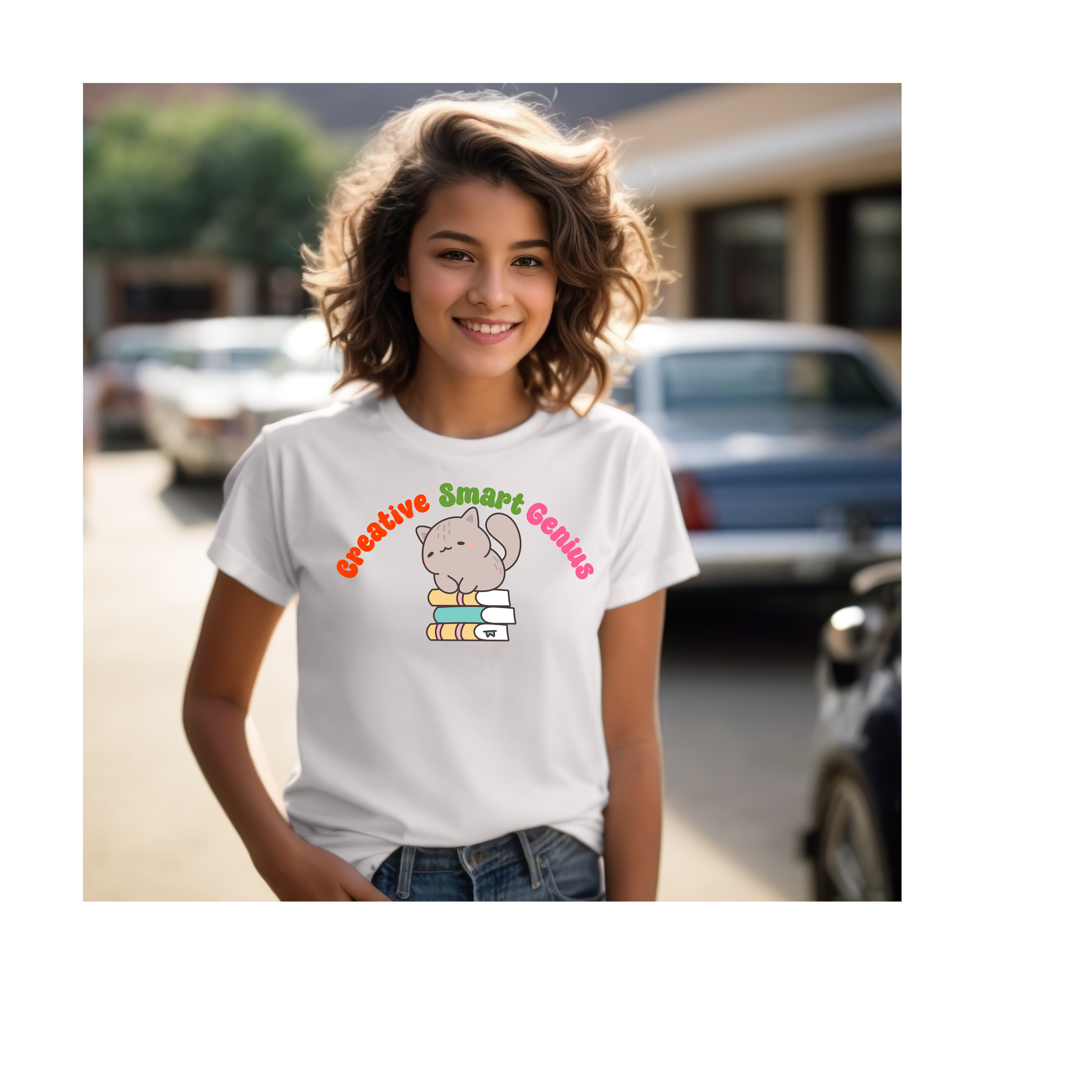 Creative Smart Genius Kids Tee, Fun Children’s T-Shirt, Ideal Gift for Creative Kids, School Spirit Wear, Educational Gift Idea