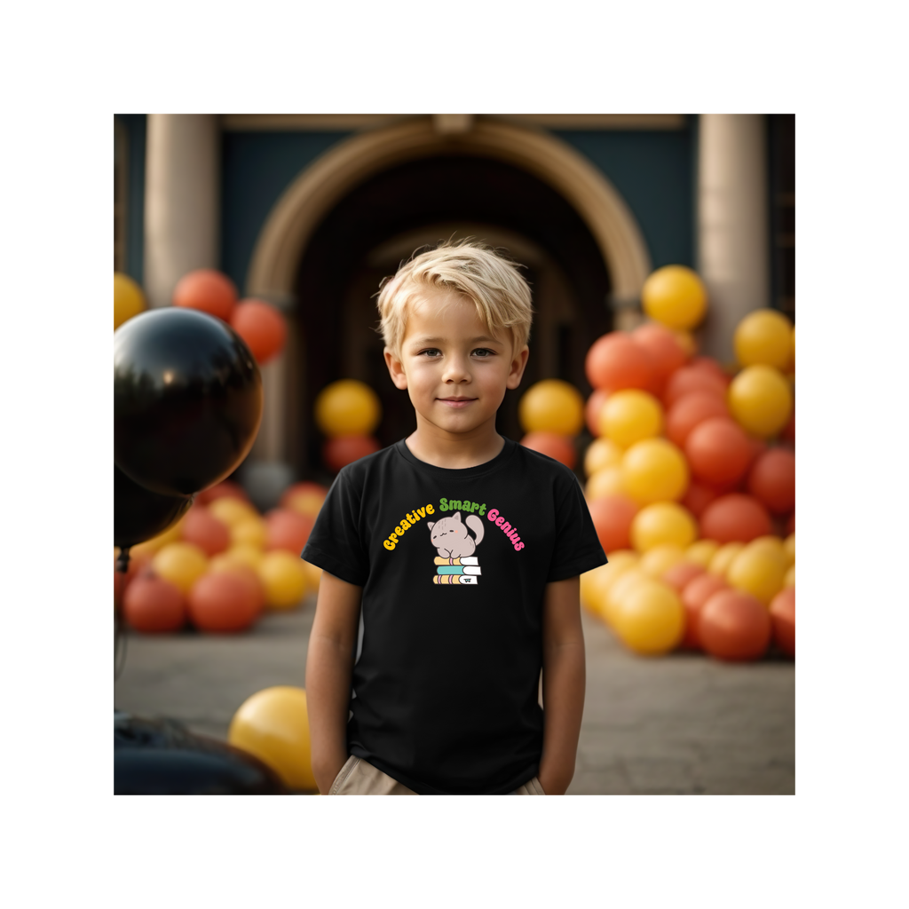 Creative Smart Genius Kids Tee, Fun Children’s T-Shirt, Ideal Gift for Creative Kids, School Spirit Wear, Educational Gift Idea