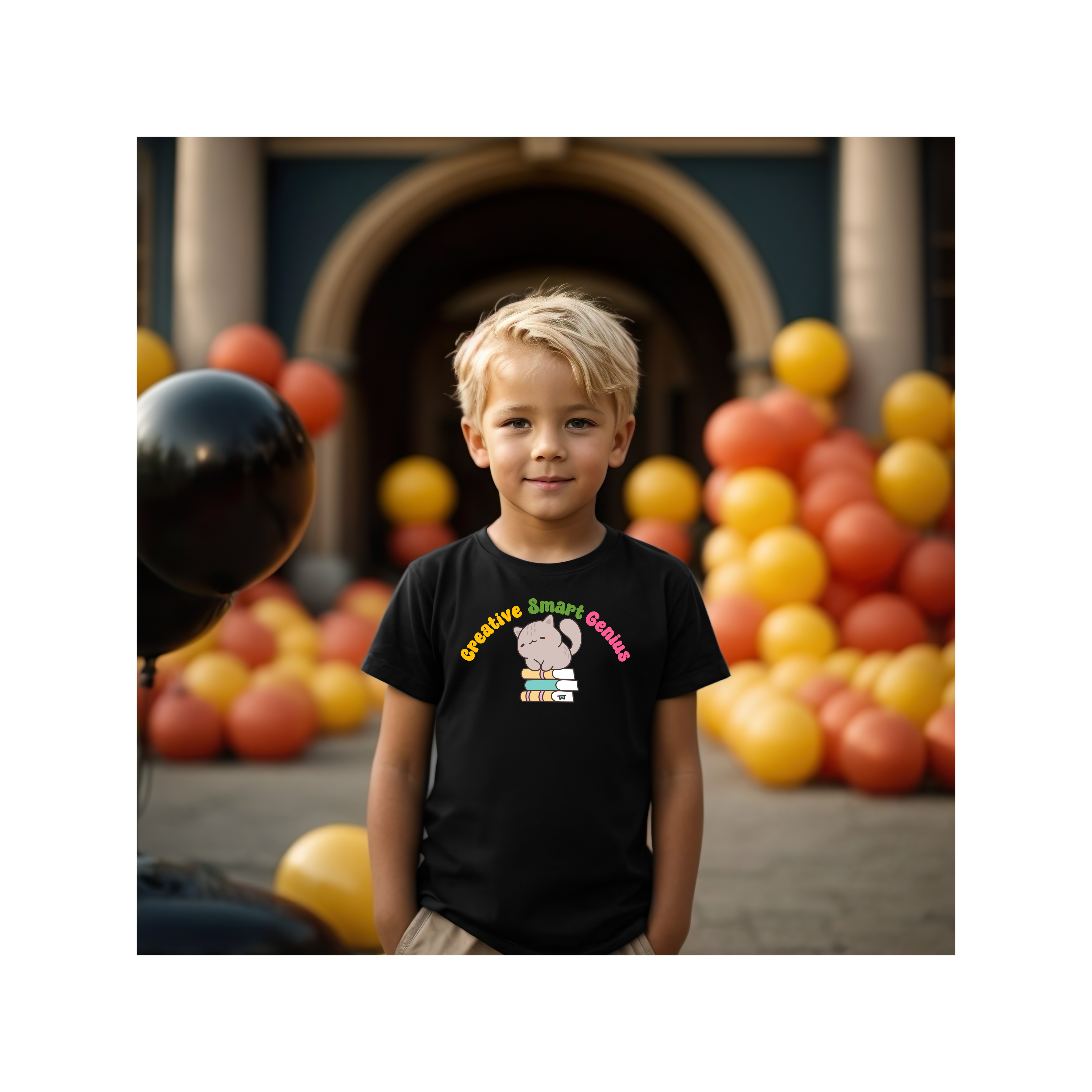 Creative Smart Genius Kids Tee, Fun Children’s T-Shirt, Ideal Gift for Creative Kids, School Spirit Wear, Educational Gift Idea