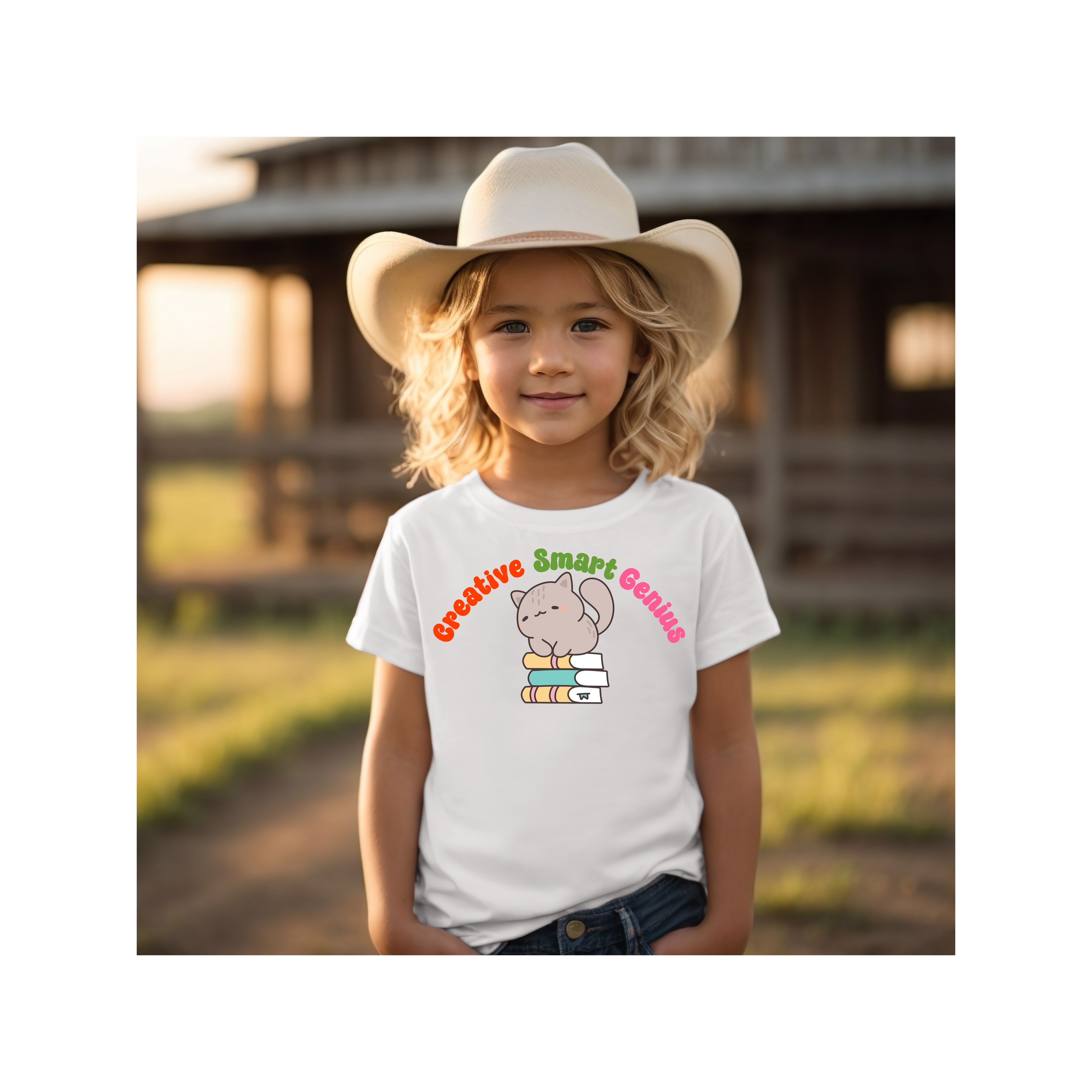 Creative Smart Genius Kids Tee, Fun Children’s T-Shirt, Ideal Gift for Creative Kids, School Spirit Wear, Educational Gift Idea