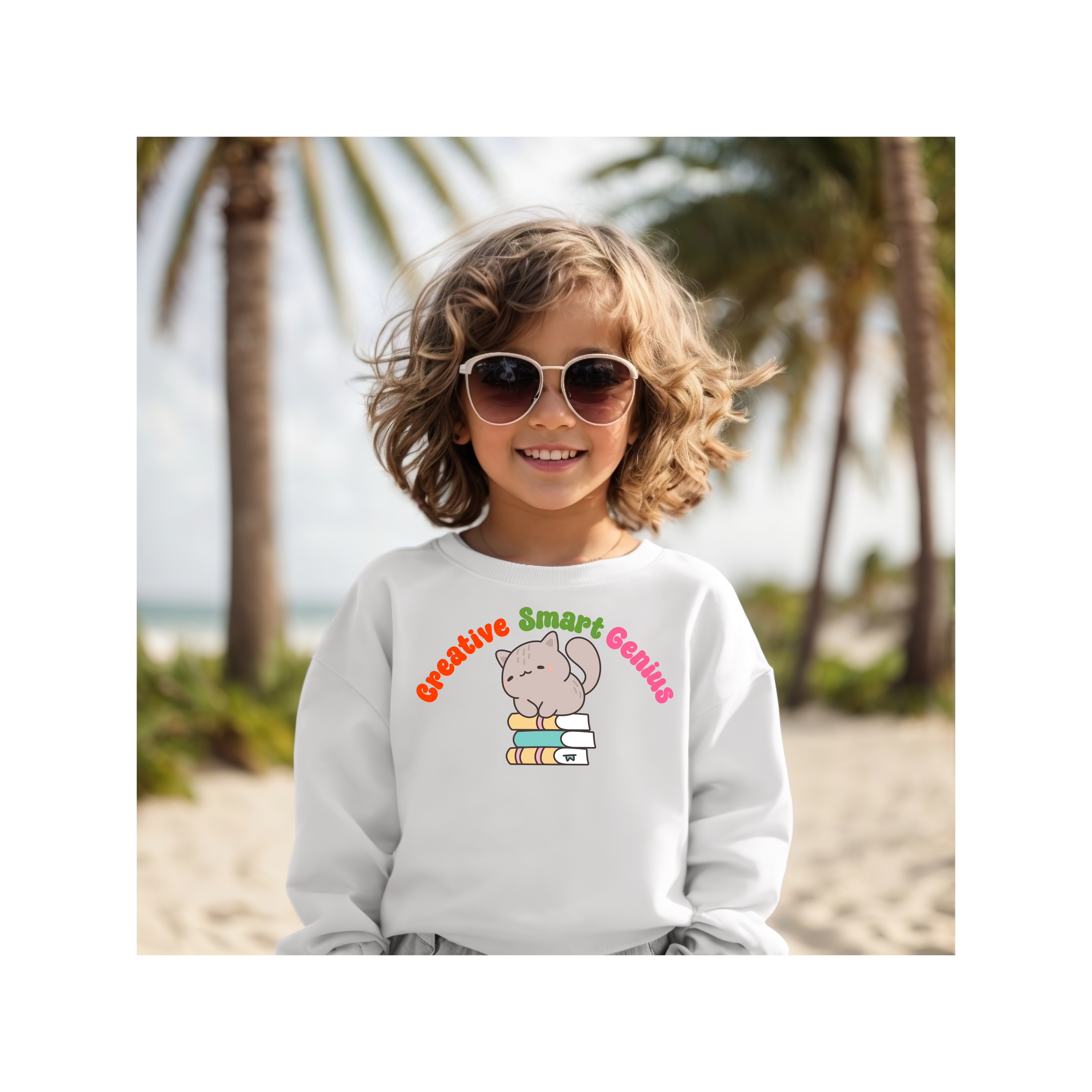 Unisex Youth Sweatshirt: Back to school. birthday gift, inspiration gift, uplifting gift, motivational gift