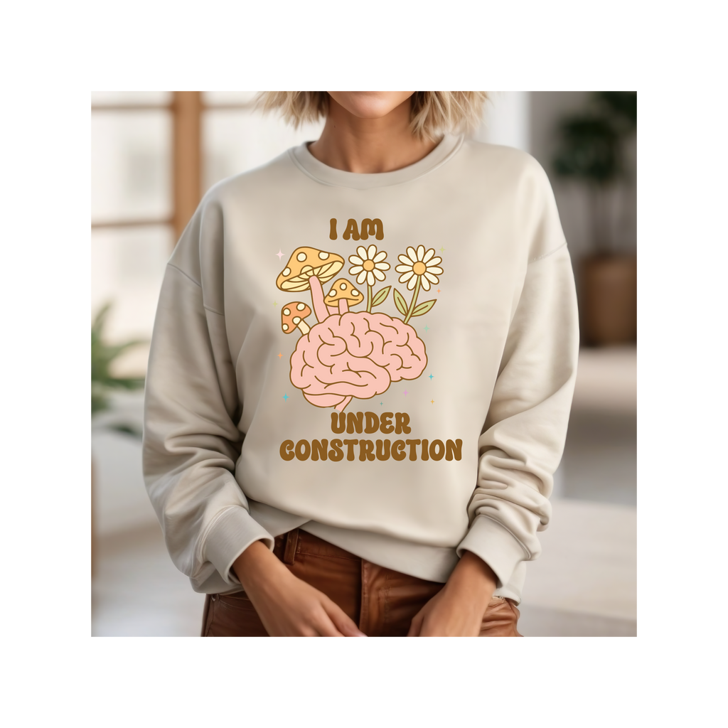Unisex Sweatshirt:Fun, Motivational, Birthday gift, Cozy Gift for Mental Health Awareness, Relaxed Style, Growth, Nature Inspired Sweatshirt
