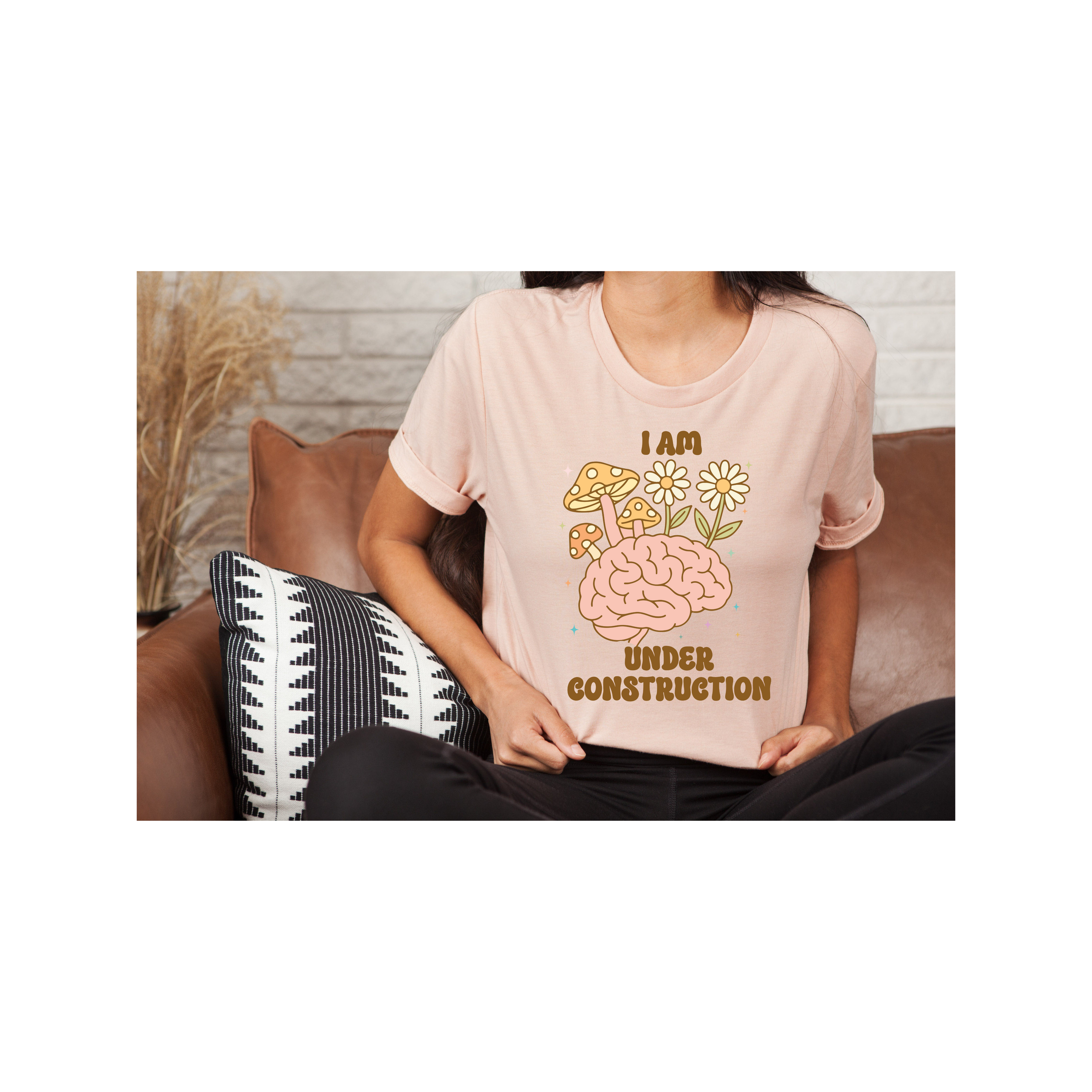 Unisex T-Shirt: I Am Under Construction, Gift for Students, Mental Health Awareness, Casual Wear, Fun Outfit, Playful Tee, Motivational Tee