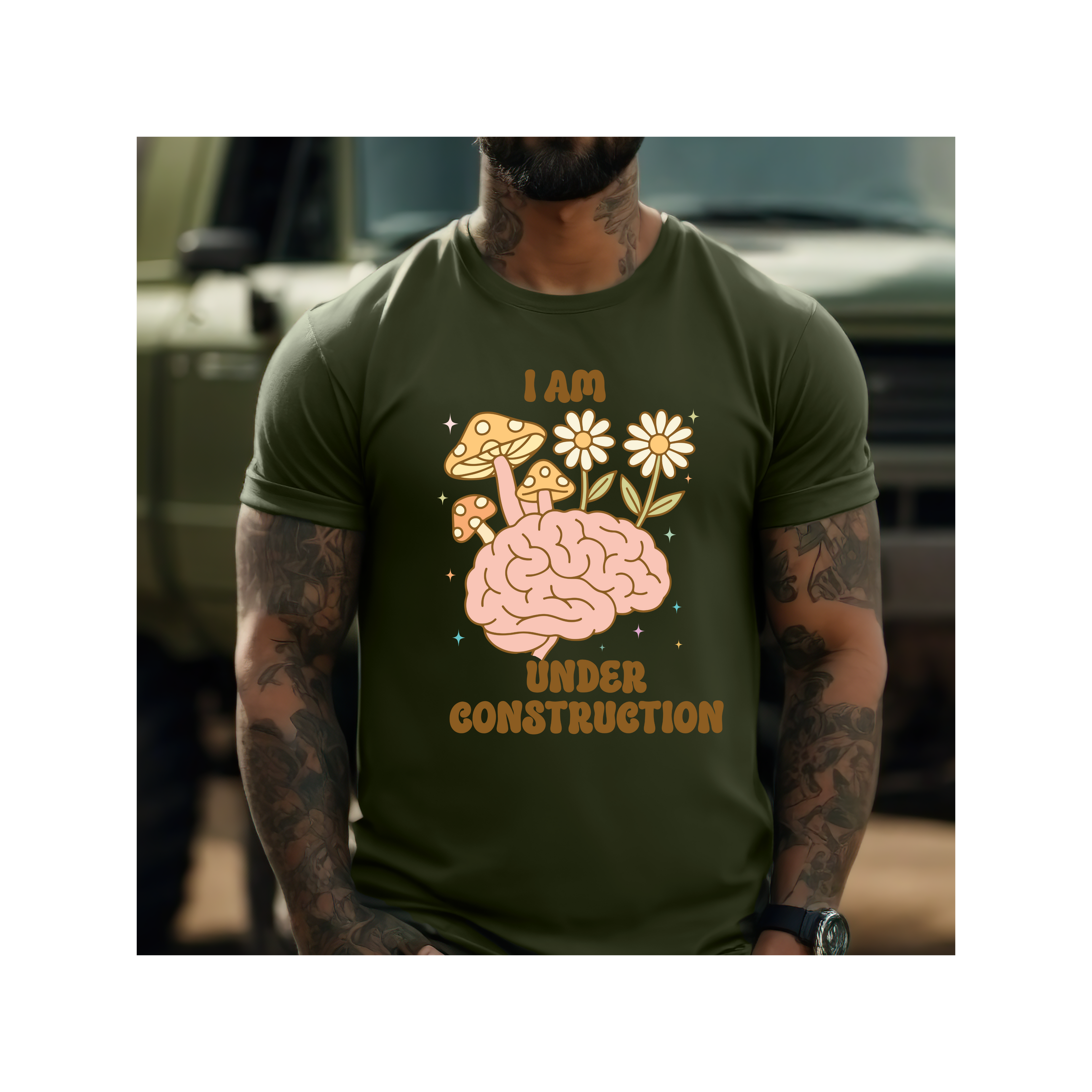 Unisex T-Shirt: I Am Under Construction, Gift for Students, Mental Health Awareness, Casual Wear, Fun Outfit, Playful Tee, Motivational Tee