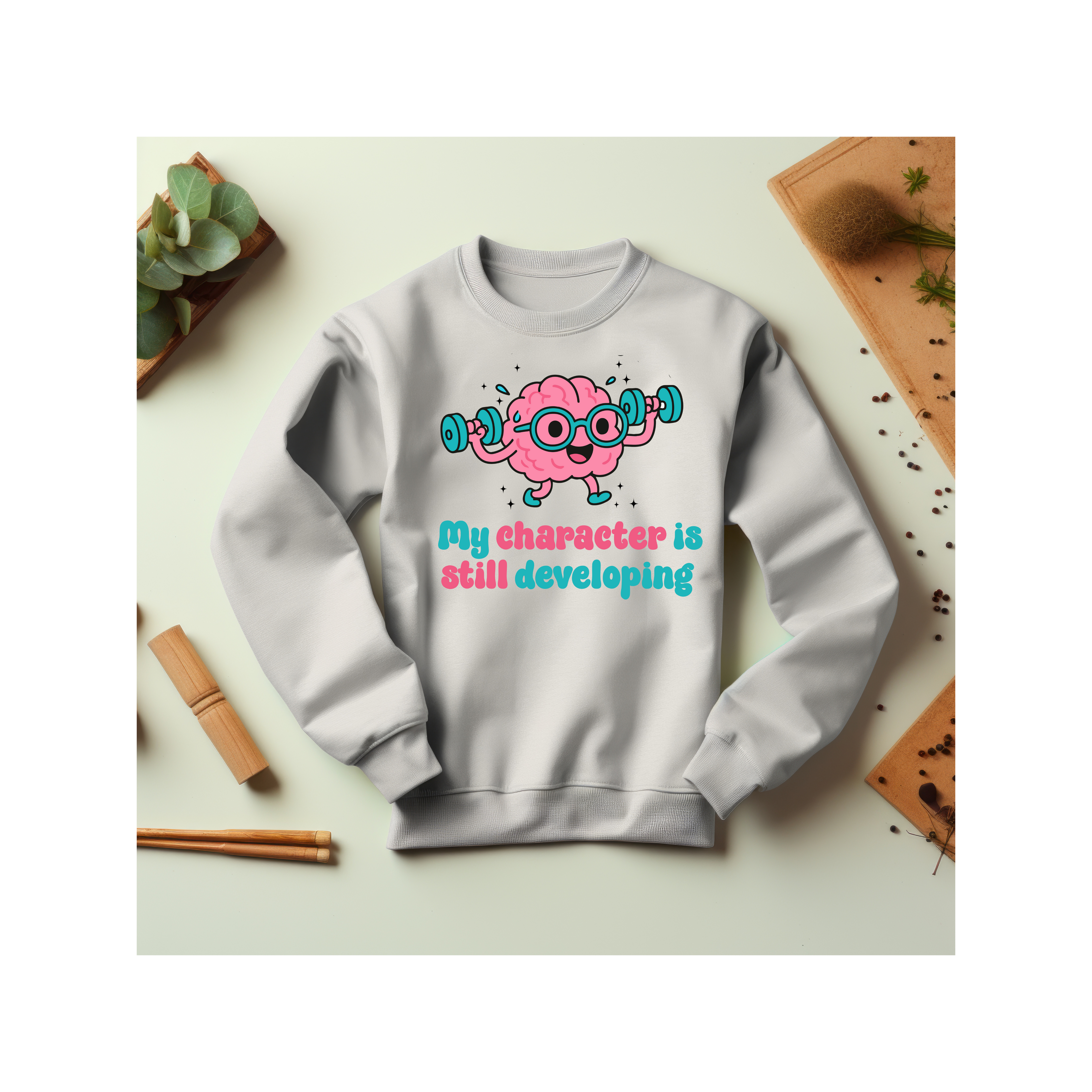 Playful Sweatshirt, Cute Sweatshirt, Fun Gift for Gamers, Motivational Gift, Personal Growth Apparel, Inspirational Gift, Self Improvement