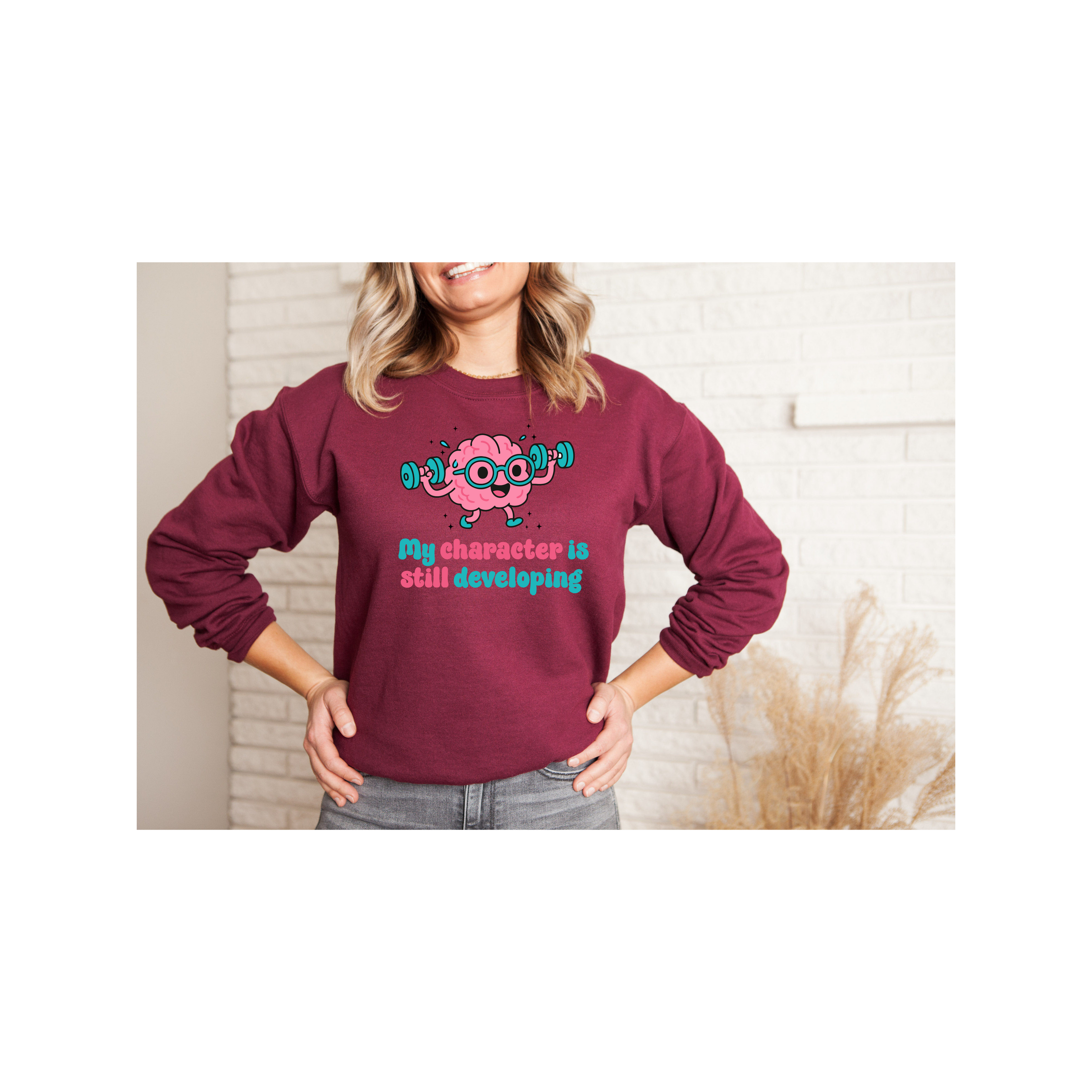 Playful Sweatshirt, Cute Sweatshirt, Fun Gift for Gamers, Motivational Gift, Personal Growth Apparel, Inspirational Gift, Self Improvement