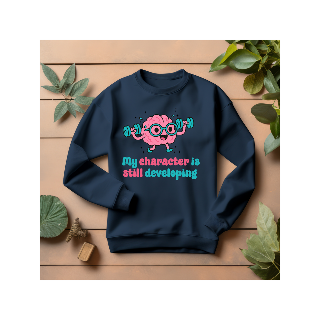 Playful Sweatshirt, Cute Sweatshirt, Fun Gift for Gamers, Motivational Gift, Personal Growth Apparel, Inspirational Gift, Self Improvement