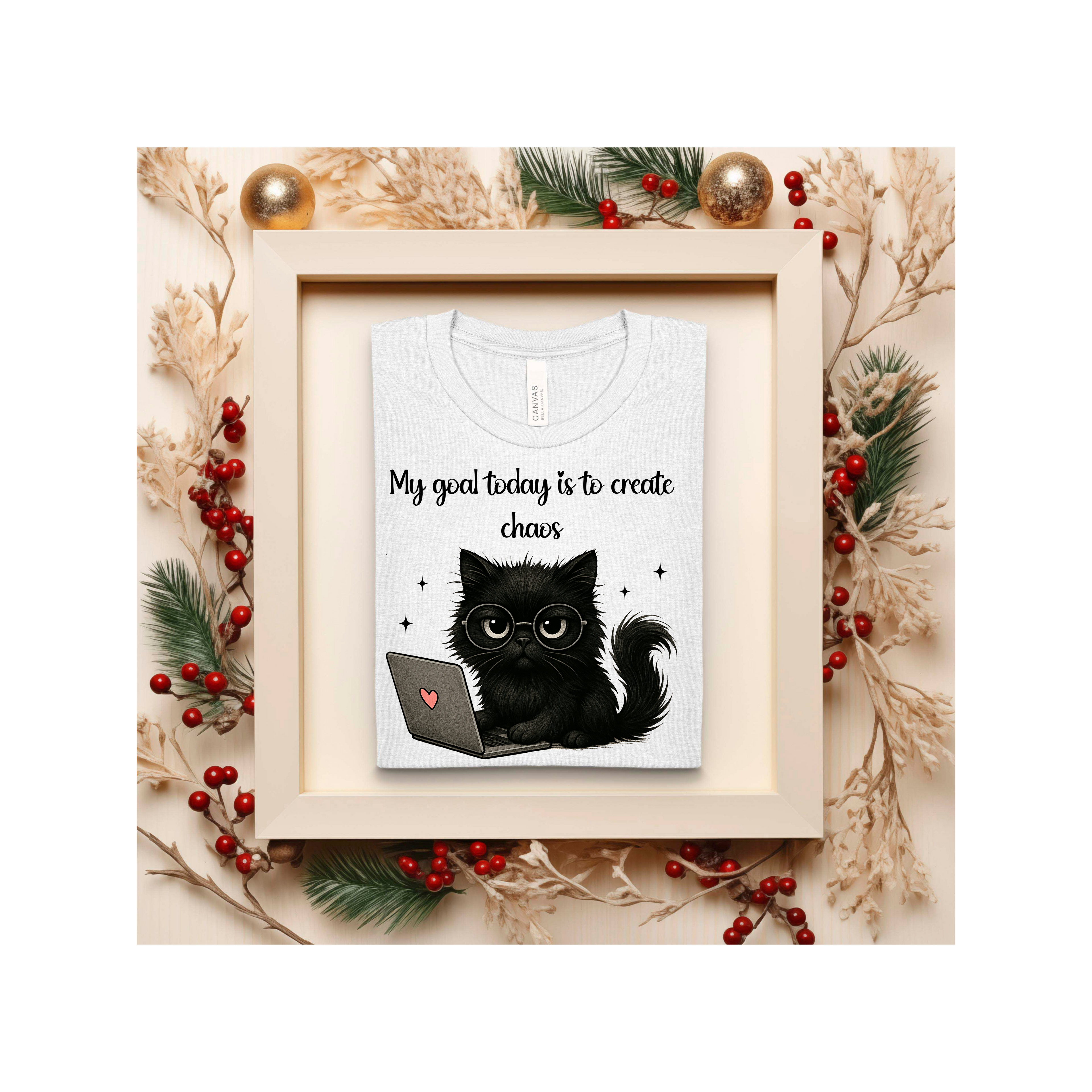 Fun Unisex Tee: Gift for Birthdays, Holidays, or Just Because, Cozy Graphic Top, Fun Tee, Cat lovers, Creative Tee, Casual wear Tee,