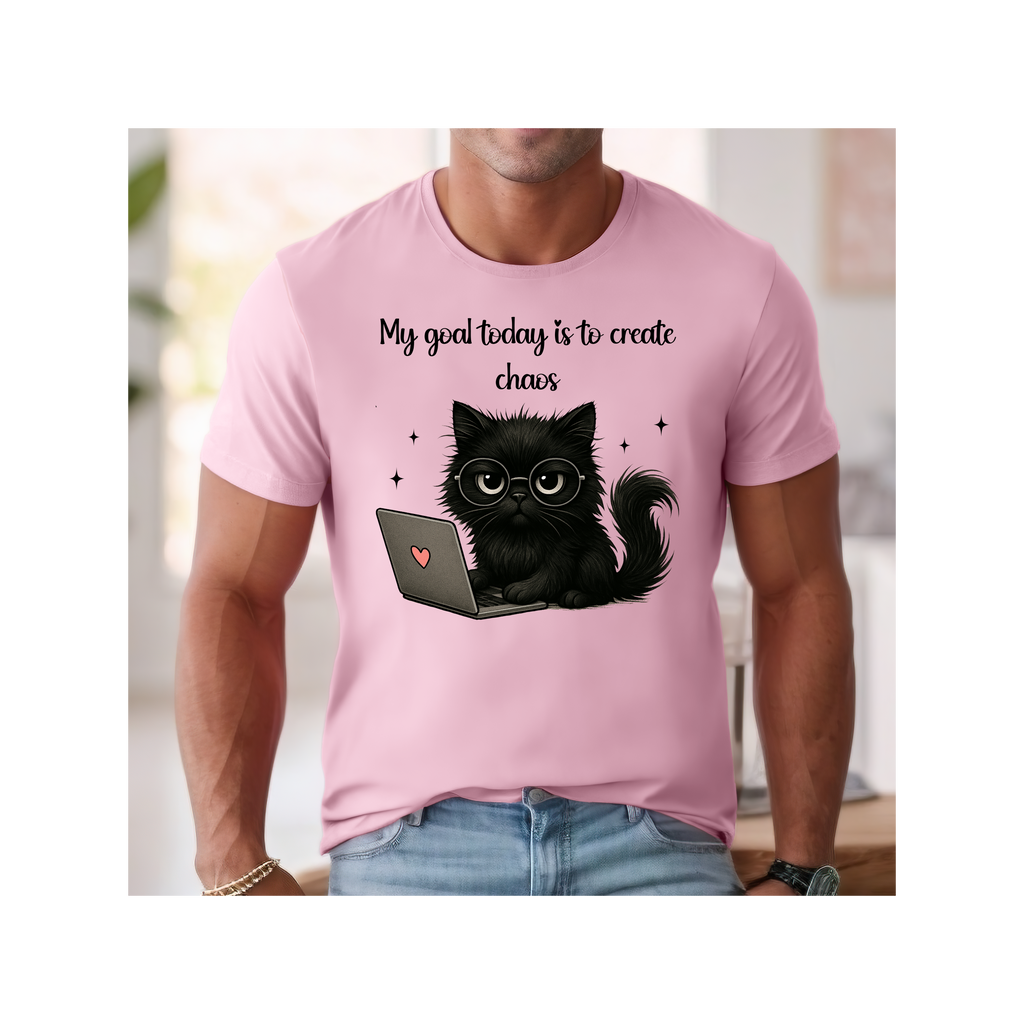 Fun Unisex Tee: Gift for Birthdays, Holidays, or Just Because, Cozy Graphic Top, Fun Tee, Cat lovers, Creative Tee, Casual wear Tee,