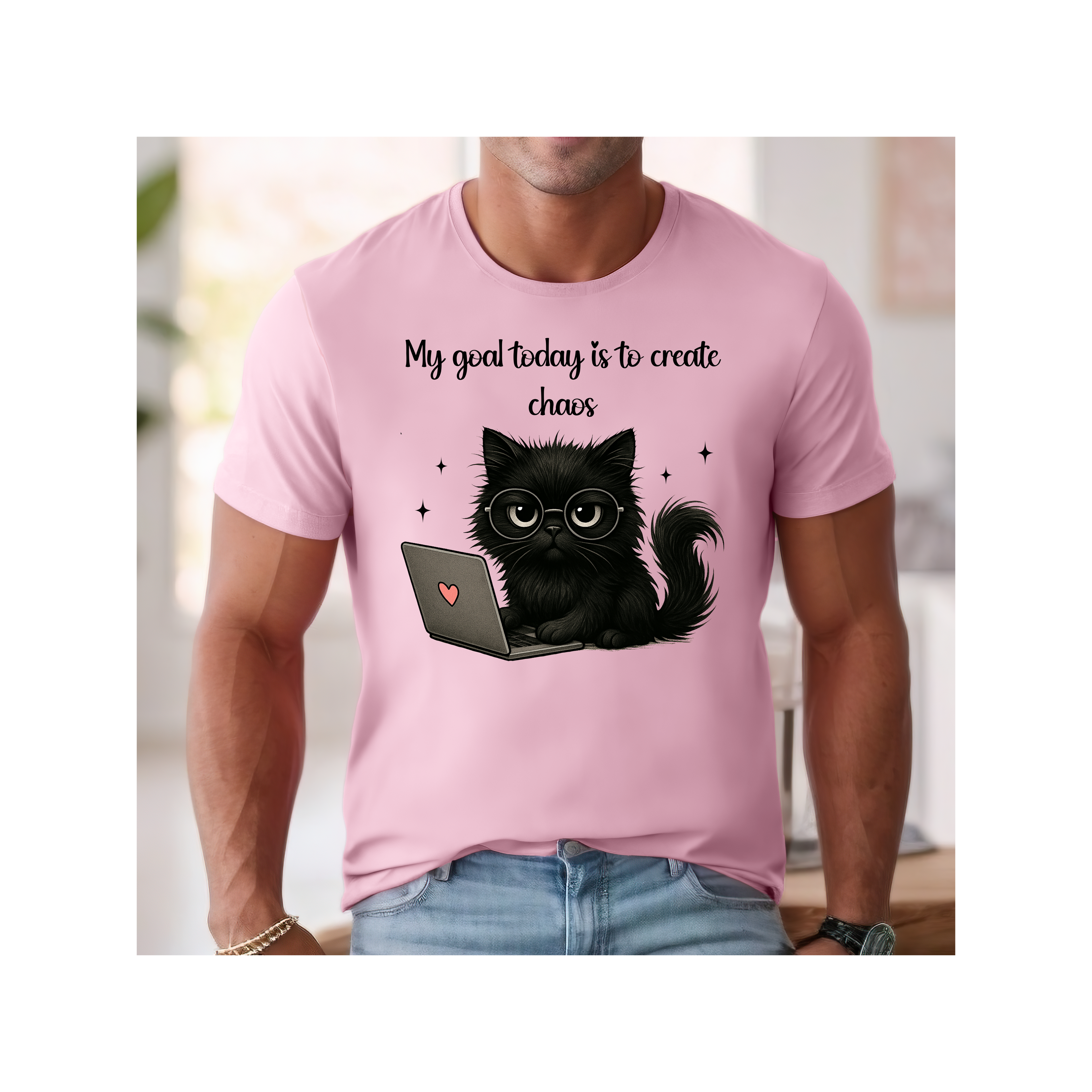 Fun Unisex Tee: Gift for Birthdays, Holidays, or Just Because, Cozy Graphic Top, Fun Tee, Cat lovers, Creative Tee, Casual wear Tee,