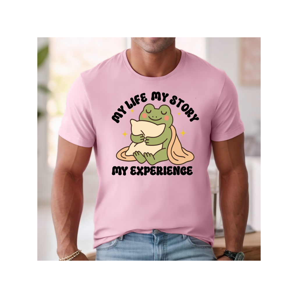 My Life, My Story My Experience Tee - Unisex T-shirt, Vintage Washed Shirt, Personalized Graphic Top, Custom Quote Apparel, Inspirational