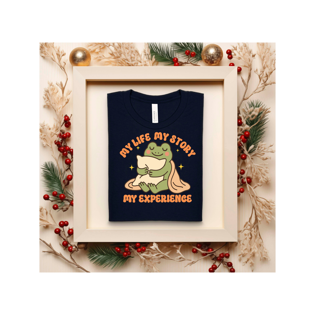 My Life, My Story My Experience Tee - Unisex T-shirt, Vintage Washed Shirt, Personalized Graphic Top, Custom Quote Apparel, Inspirational