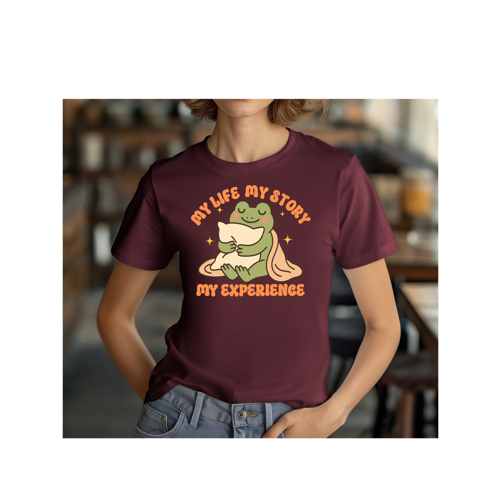 My Life, My Story My Experience Tee - Unisex T-shirt, Vintage Washed Shirt, Personalized Graphic Top, Custom Quote Apparel, Inspirational