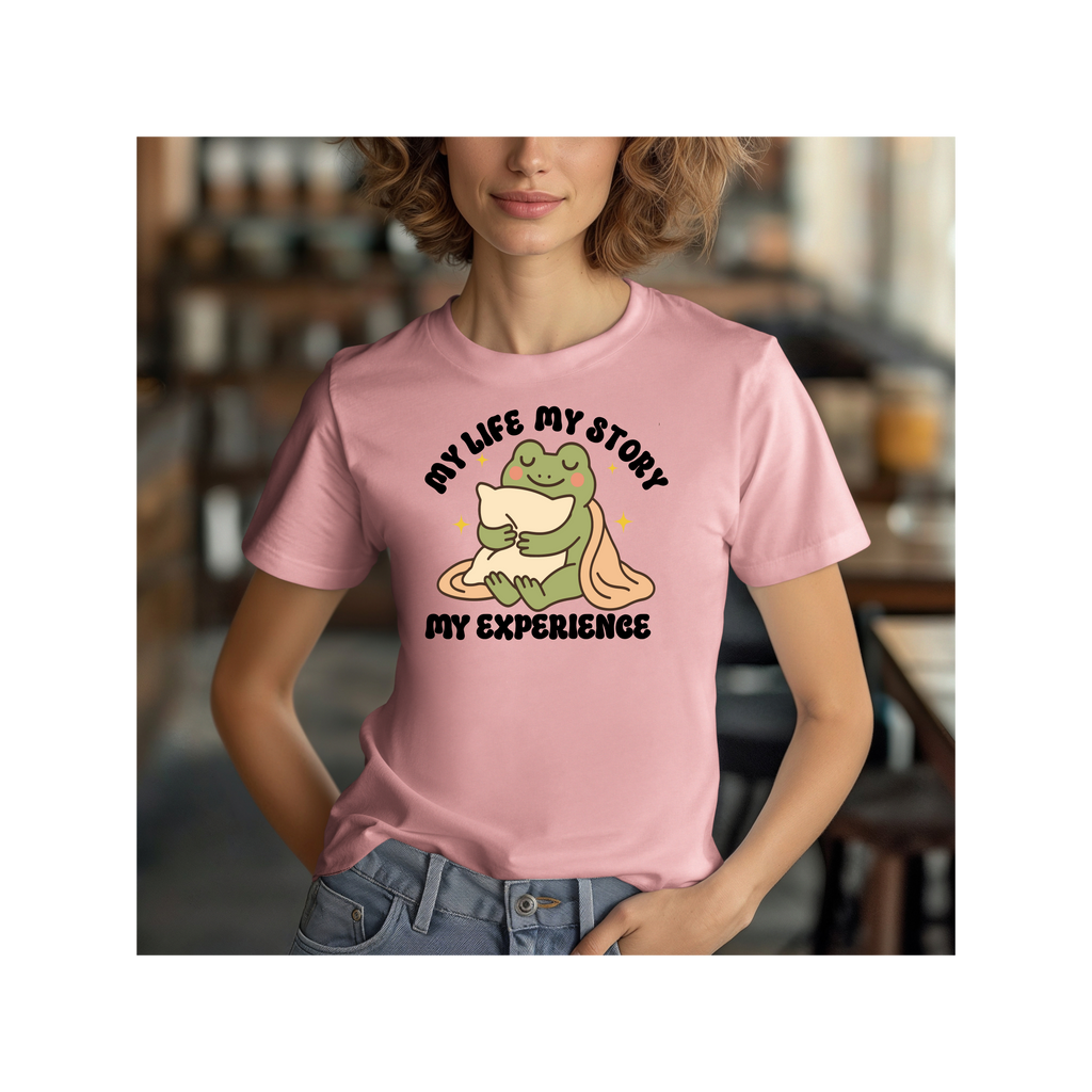My Life, My Story My Experience Tee - Unisex T-shirt, Vintage Washed Shirt, Personalized Graphic Top, Custom Quote Apparel, Inspirational