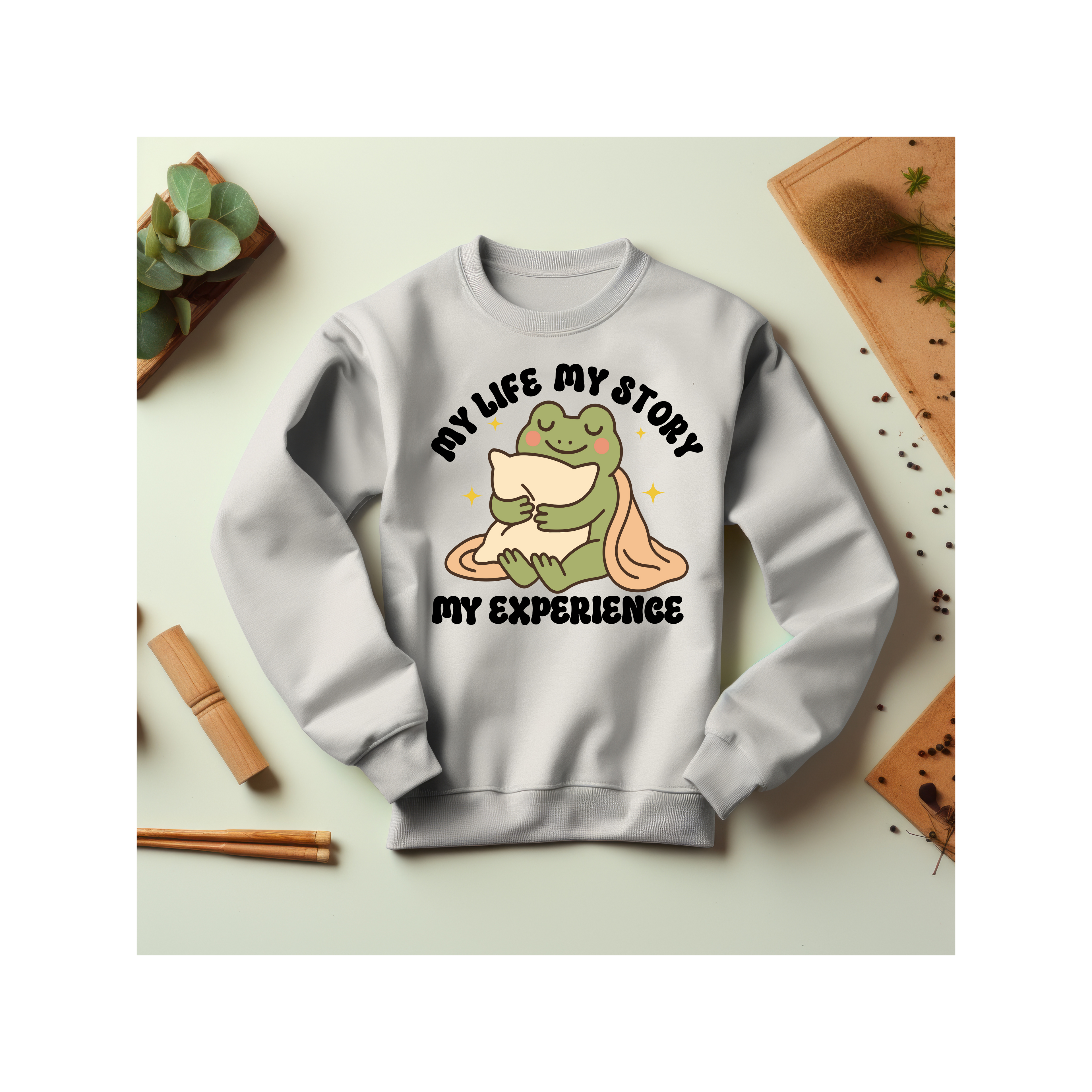My Life My Story My Experience Sweatshirt, Graphic Crewneck Jumper, Unisex Pullover, Personalized Sweater, Custom Design Top