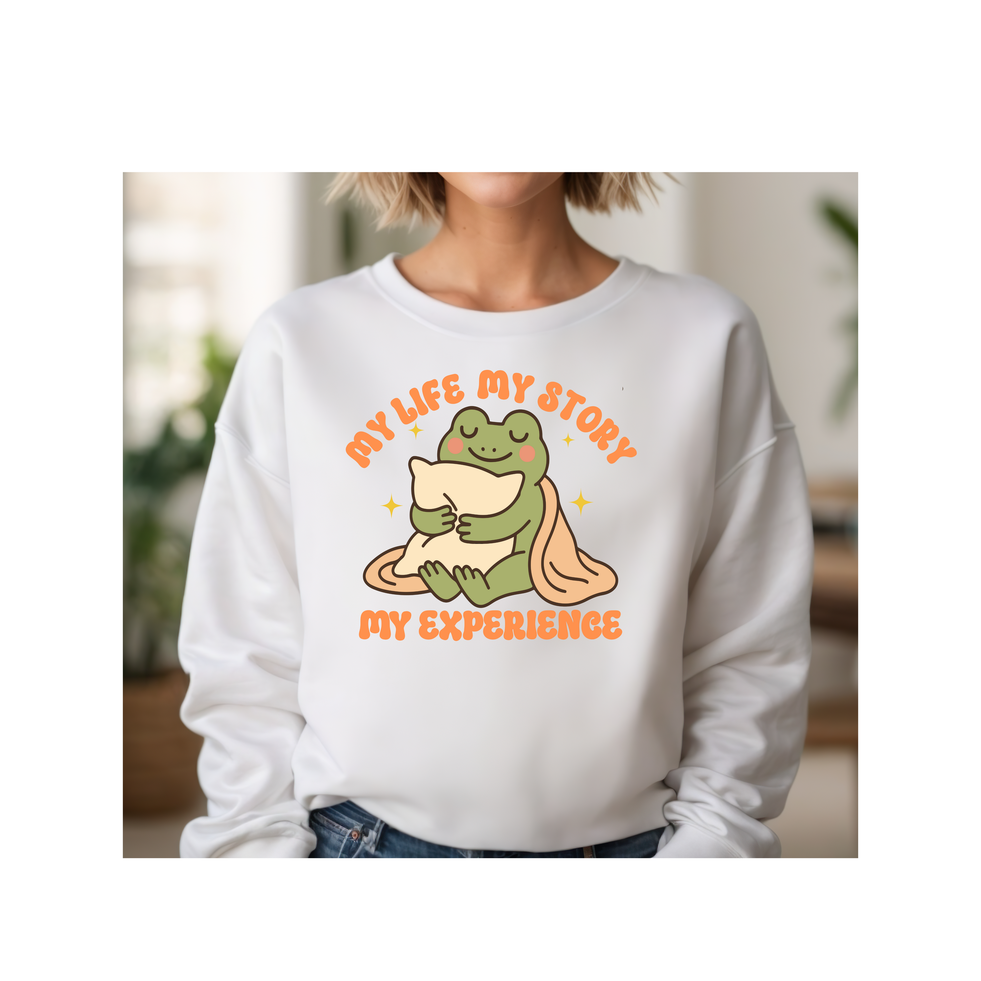 My Life My Story My Experience Sweatshirt, Graphic Crewneck Jumper, Unisex Pullover, Personalized Sweater, Custom Design Top