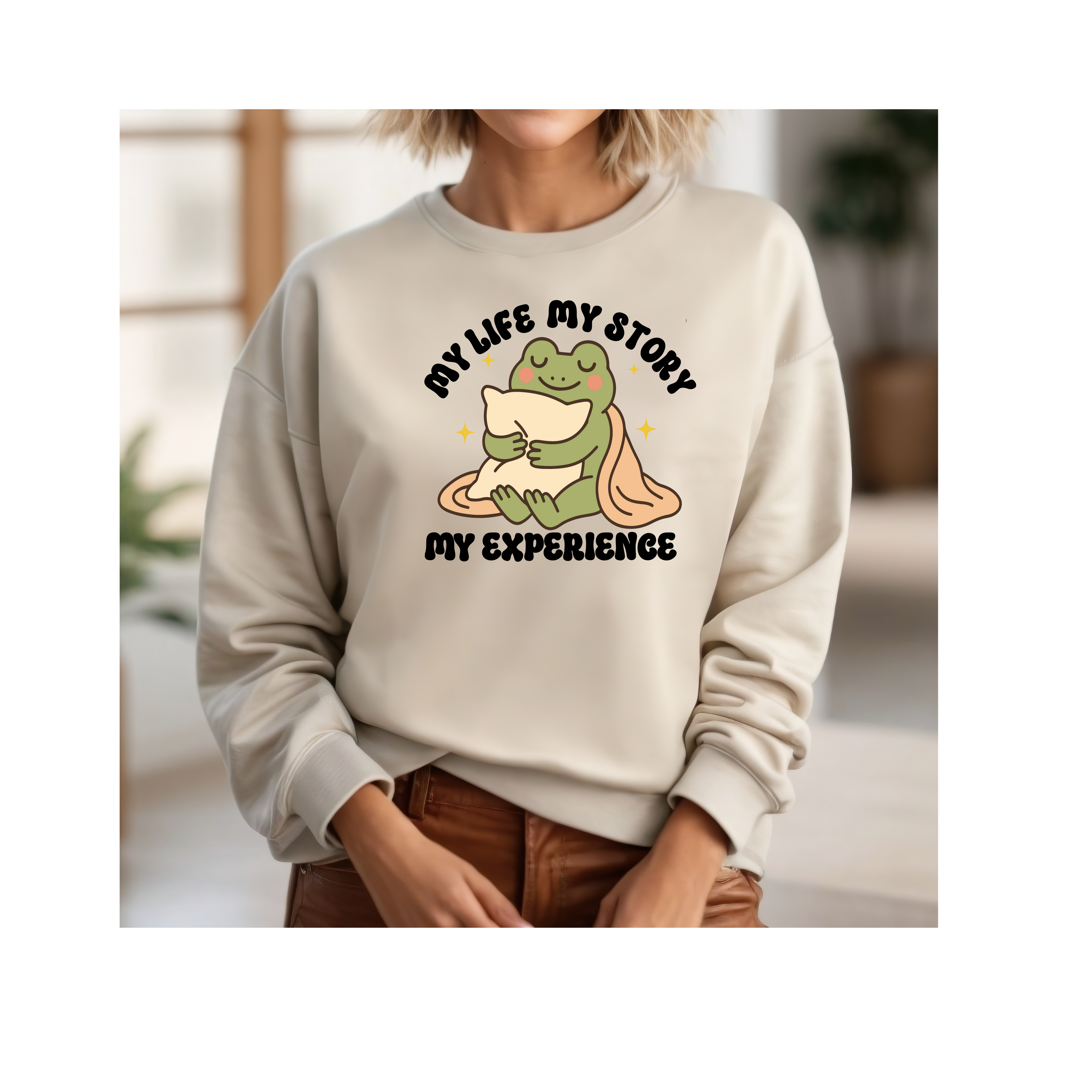 My Life My Story My Experience Sweatshirt, Graphic Crewneck Jumper, Unisex Pullover, Personalized Sweater, Custom Design Top
