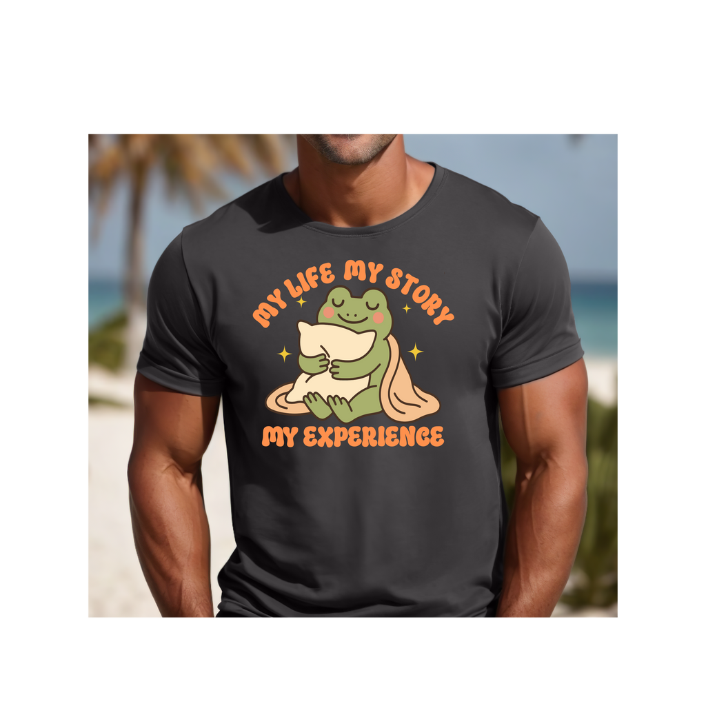 My Life, My Story My Experience Tee - Unisex T-shirt, Vintage Washed Shirt, Personalized Graphic Top, Custom Quote Apparel, Inspirational