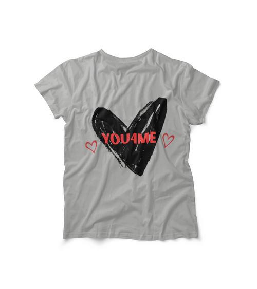 Heartfelt Unisex Cotton Crew Tee - Perfect for Everyday Wear, Gifts for Friends, Valentine's Day, Love, Casual Style