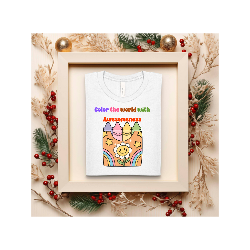 Colorful Inspirational Unisex T-Shirt: Tie-Dye Tee, Gift for Artists, Positive Vibes Shirt, Everyday Wear, Fun T shirt, Birthday gift