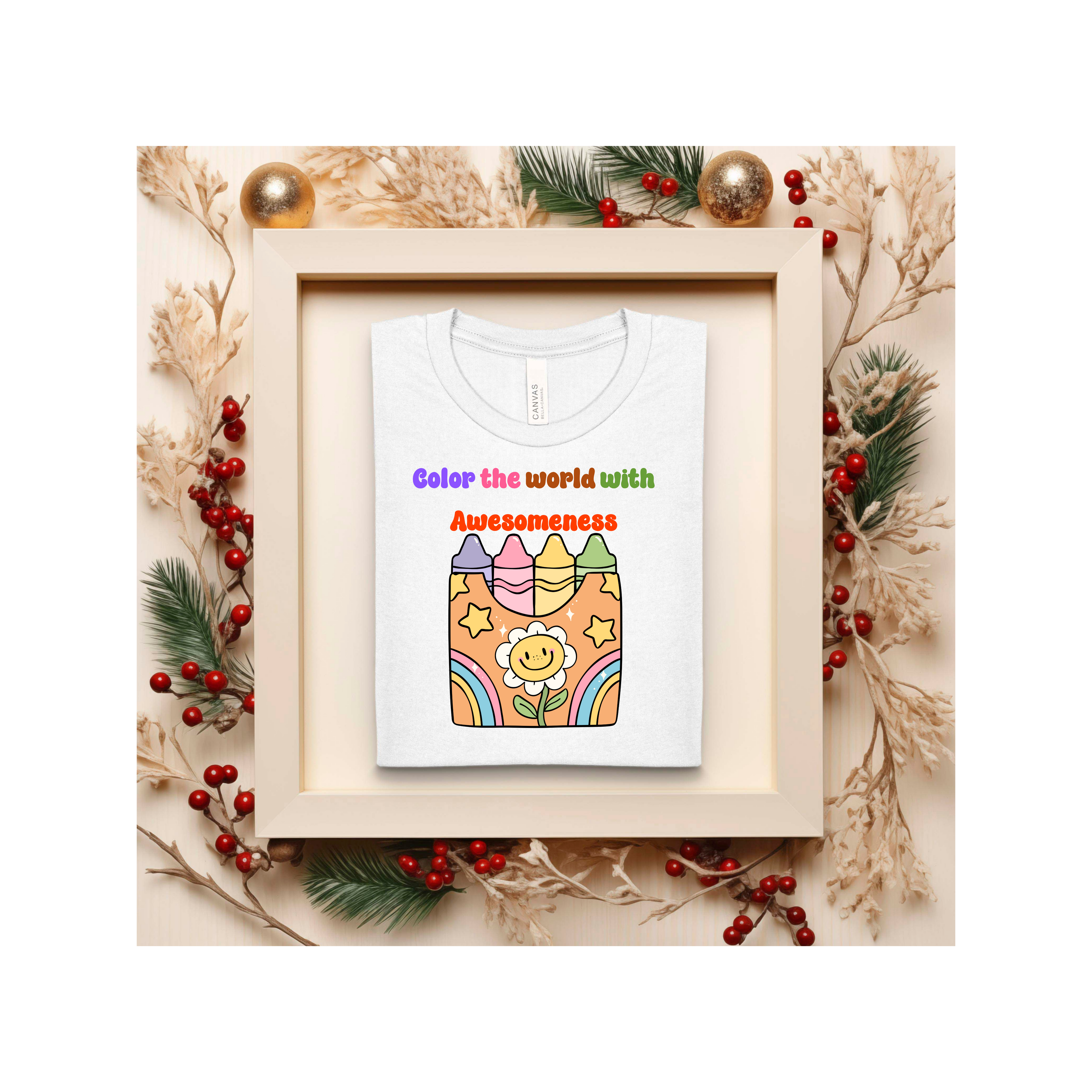 Colorful Inspirational Unisex T-Shirt: Tie-Dye Tee, Gift for Artists, Positive Vibes Shirt, Everyday Wear, Fun T shirt, Birthday gift
